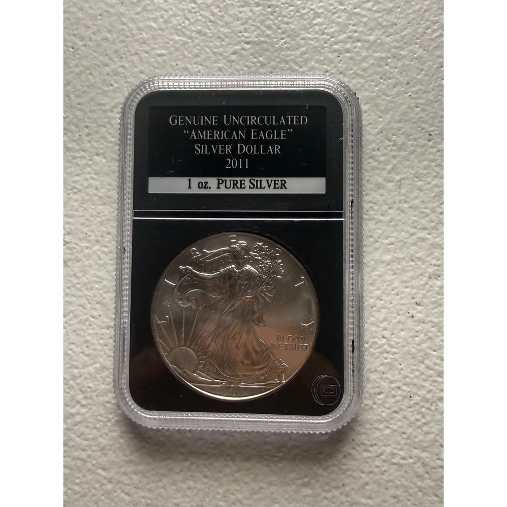 2011 American Eagle Silver Dollar 1 oz Pure Silver Uncirculated PCS Slabbed
